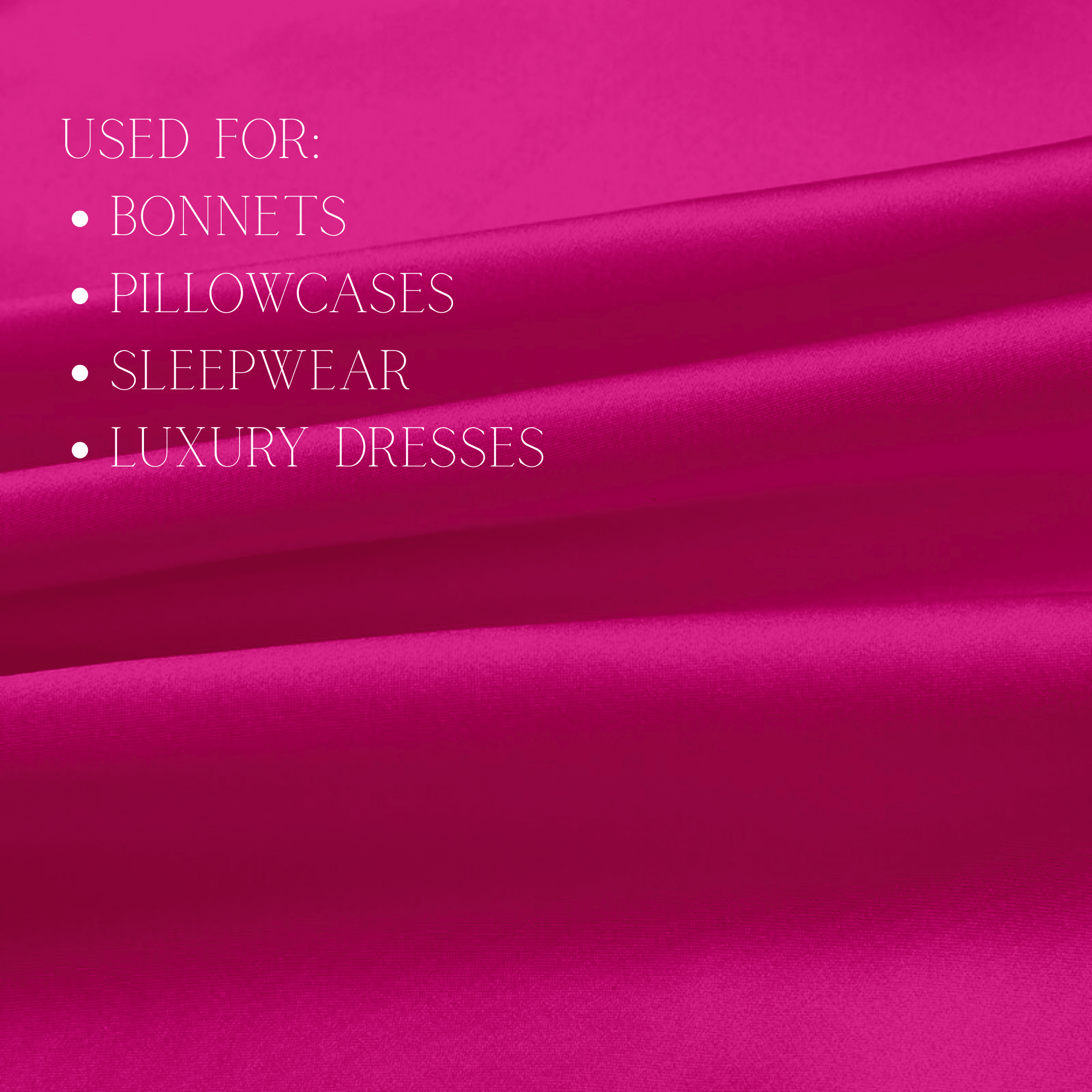Fuchsia 100% Pure Mulberry Silk Fabric 19mm Cut - to - Size Silk Fabric - NOCHKA
