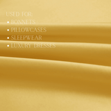Gold 100% Pure Mulberry Silk Fabric 19mm Cut - to - Size Silk Fabric - NOCHKA
