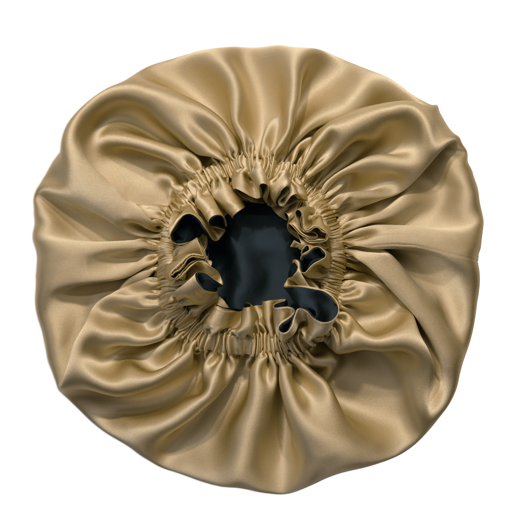 Gold & Black Pure Mulberry Silk Bonnet – Reversible & Durable - NOCHKA
