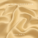 Gold & Black Pure Mulberry Silk Bonnet – Reversible & Durable - NOCHKA
