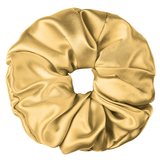 Gold Jumbo Scrunchie – 100% Pure Mulberry Silk, Perfect for All Hair Types - NOCHKA
