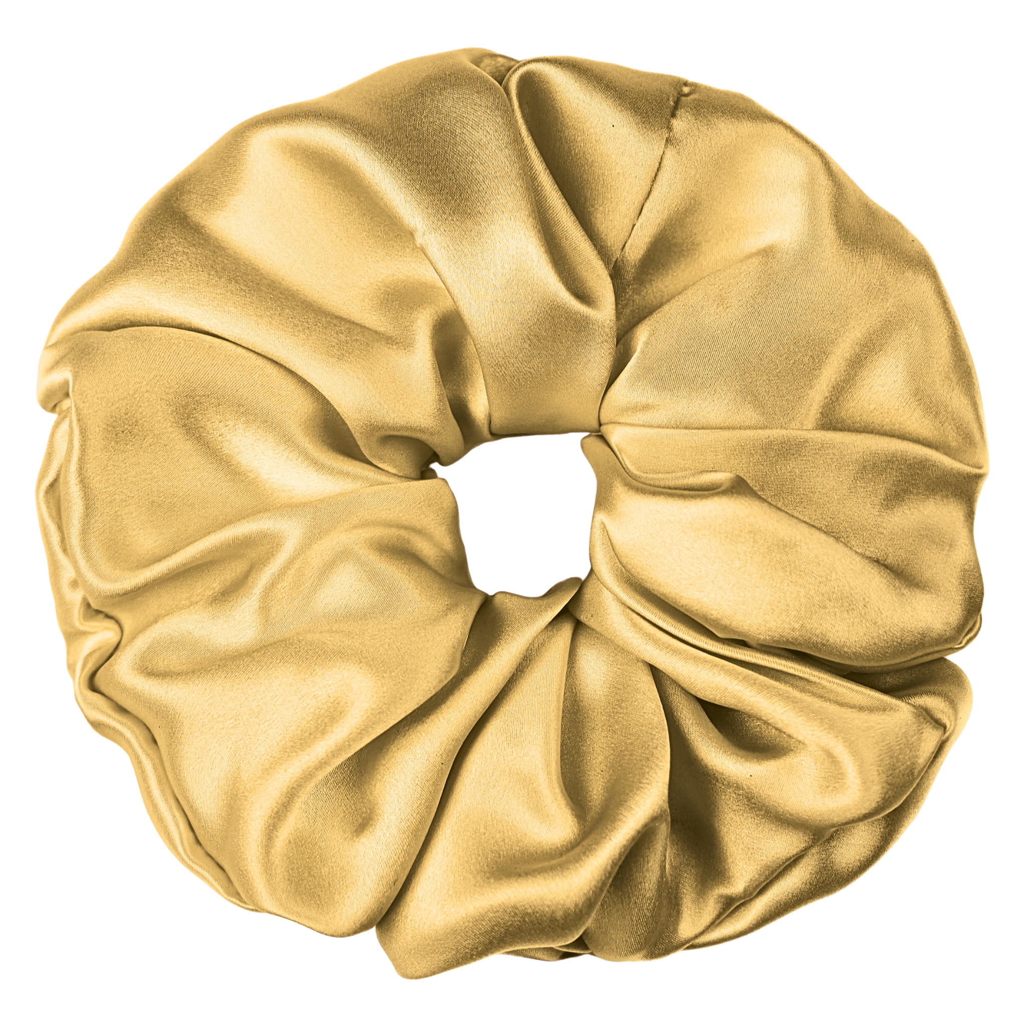 Gold Jumbo Scrunchie – 100% Pure Mulberry Silk, Perfect for All Hair Types - NOCHKA
