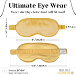 Gold Pure Silk Sleep Mask Set - NOCHKA
