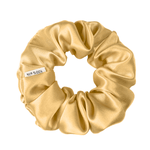 Gold Skinny Scrunchie – 100% Pure Mulberry Silk, Perfect for All Hair Types - NOCHKA
