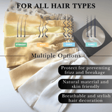 Golden Haze Pure Silk Headband - NOCHKA
