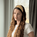 Golden Haze Pure Silk Headband - NOCHKA

