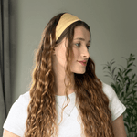 Golden Haze Pure Silk Headband - NOCHKA
