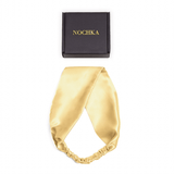 Golden Haze Pure Silk Headband - NOCHKA
