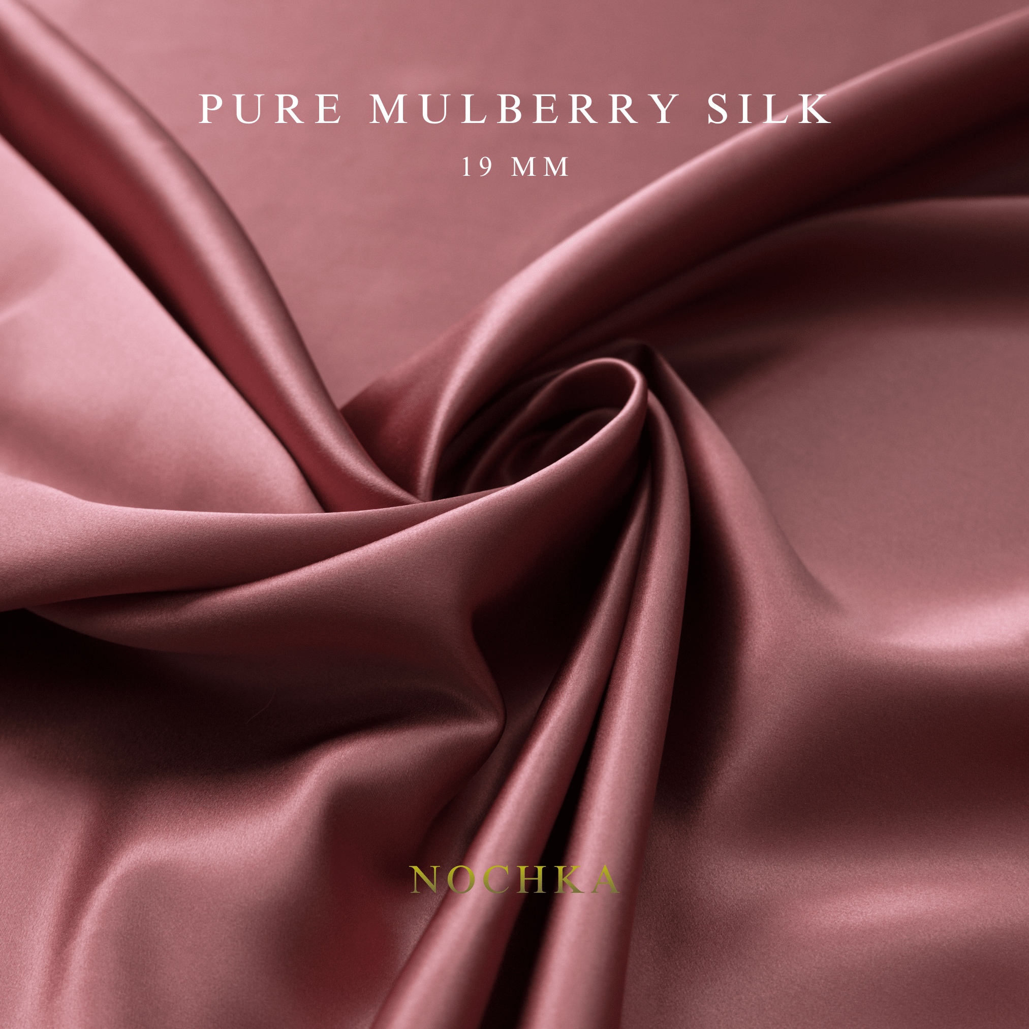Grape 100% Pure Mulberry Silk Fabric 19mm Cut - to - Size Silk Fabric - NOCHKA
