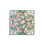 Green Mulbery Silk Square Scarf - NOCHKA
