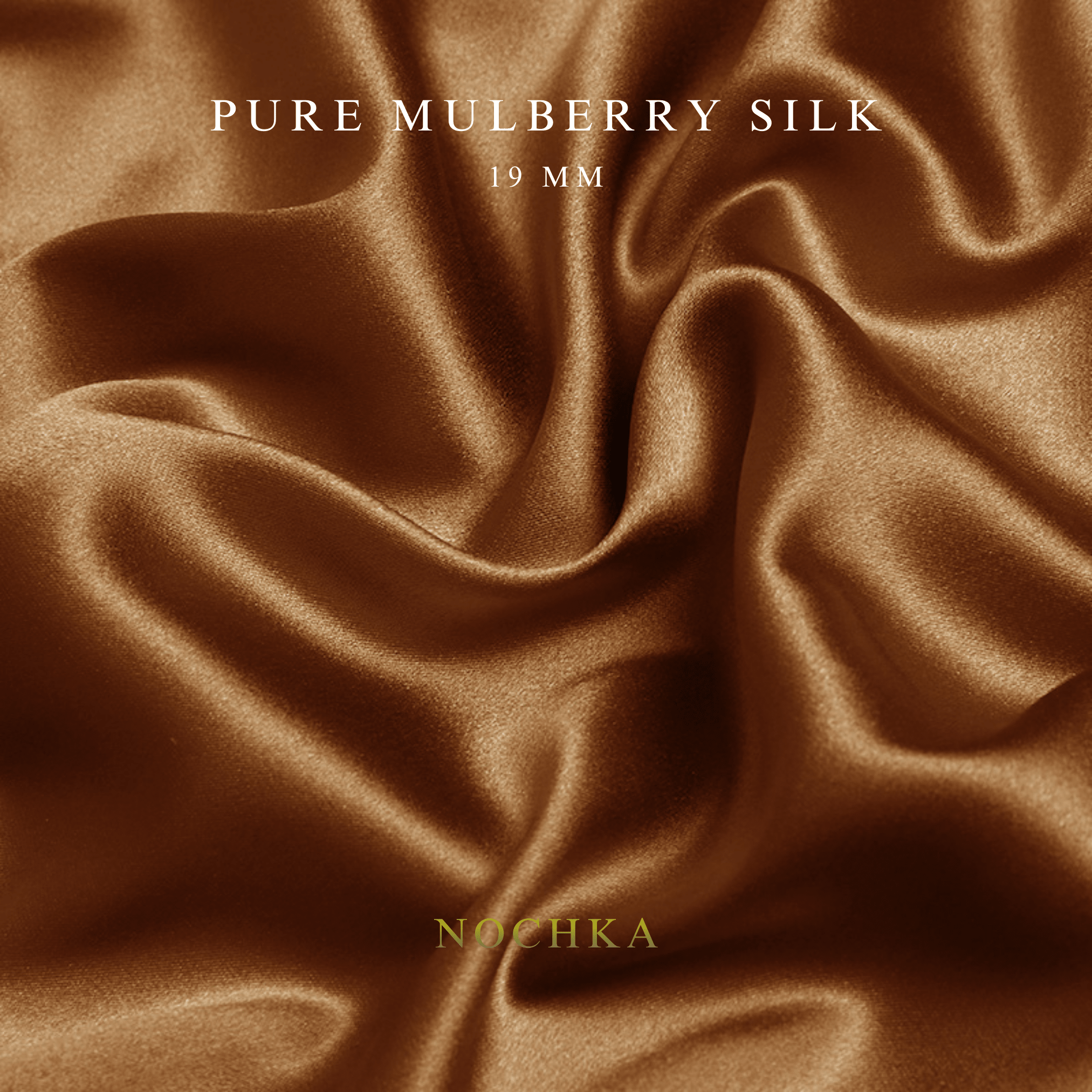 Hazel 100% Pure Mulberry Silk Fabric 19mm Cut - to - Size Silk Fabric - NOCHKA

