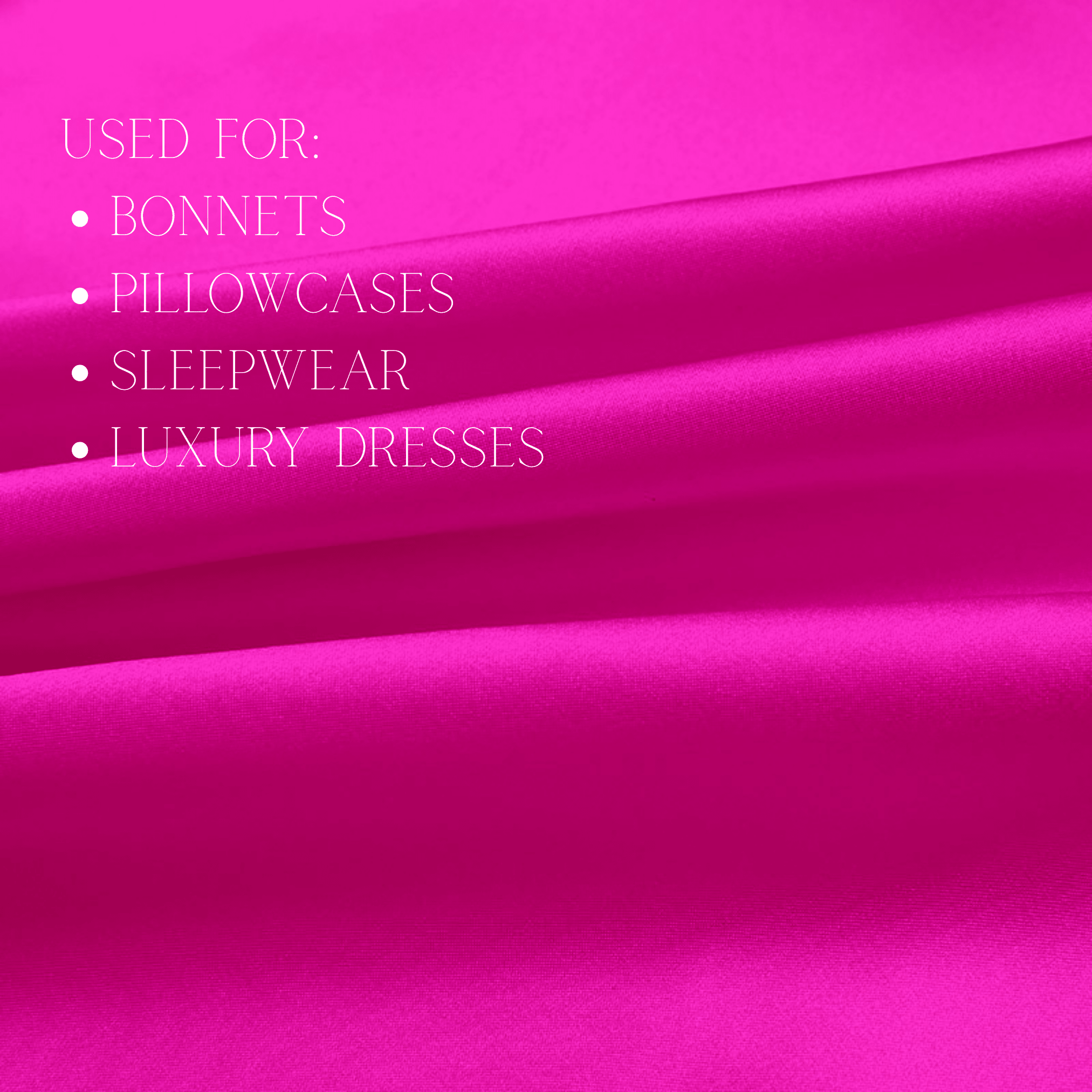 Hot Pink 100% Pure Mulberry Silk Fabric 19mm Cut - to - Size Silk Fabric - NOCHKA
