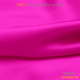 Hot Pink 100% Pure Mulberry Silk Fabric 19mm Cut - to - Size Silk Fabric - NOCHKA
