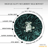 Hunter Green & Sage Reversible Bonnet - NOCHKA
