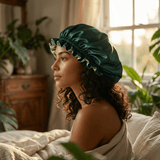 Hunter Green & Sage Reversible Bonnet - NOCHKA
