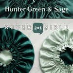 Hunter Green & Sage Reversible Bonnet - NOCHKA
