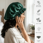 Hunter Green & Sage Reversible Bonnet - NOCHKA
