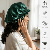 Hunter Green & Sage Reversible Bonnet - NOCHKA
