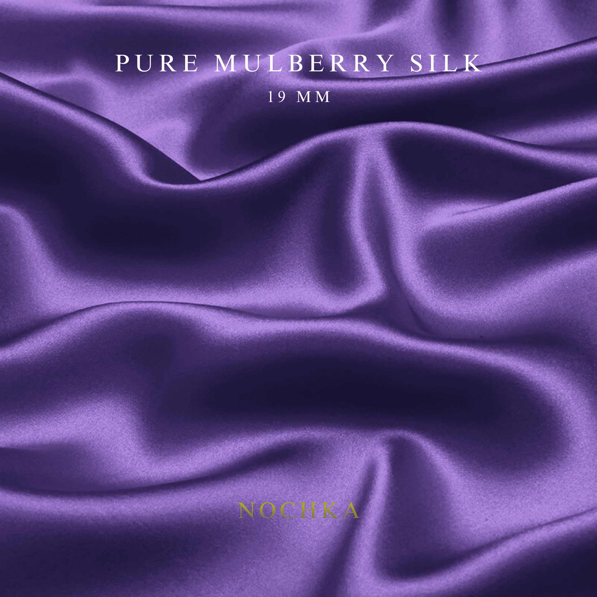 Iris 100% Pure Mulberry Silk Fabric 19mm Cut - to - Size Silk Fabric - NOCHKA
