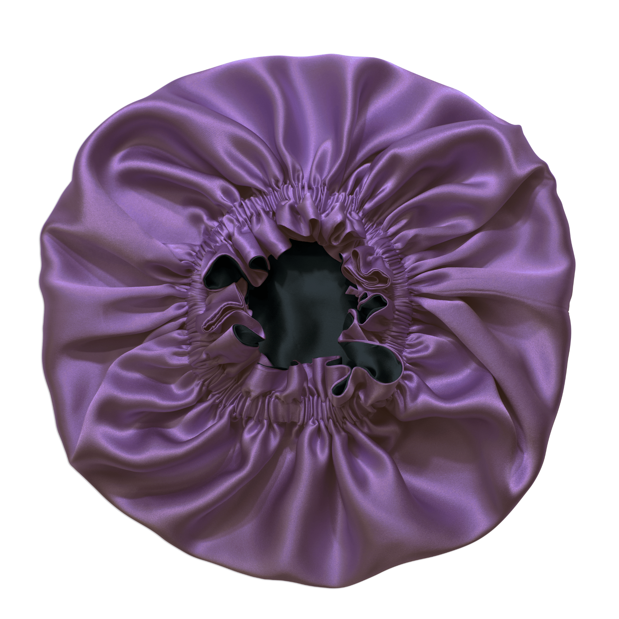 Iris & Black Pure Mulberry Silk Bonnet – Reversible & Durable - NOCHKA
