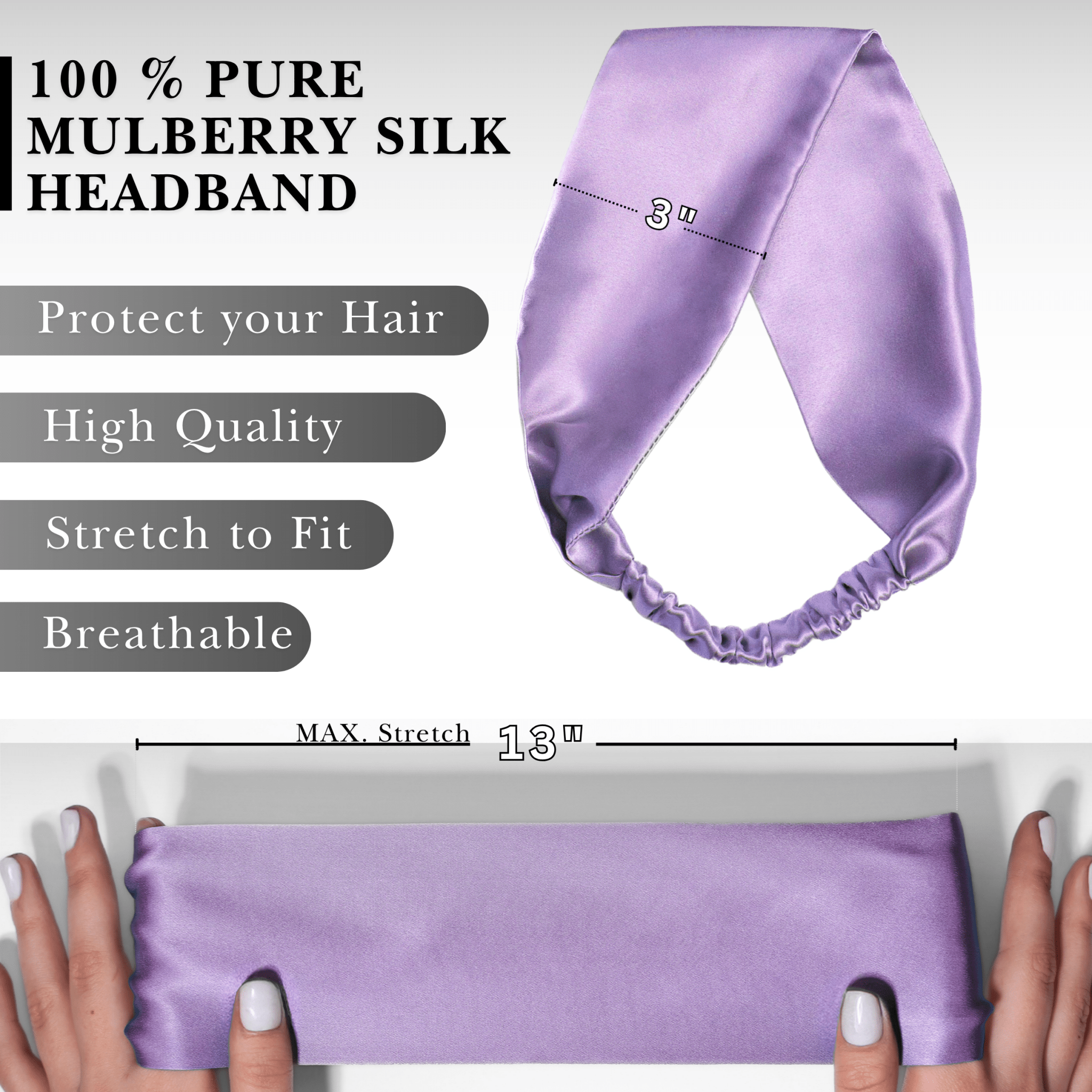 Iris Pure Silk Headband - NOCHKA
