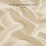 Ivory 100% Pure Mulberry Silk Fabric 19mm Cut - to - Size Silk Fabric - NOCHKA

