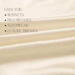 Ivory 100% Pure Mulberry Silk Fabric 19mm Cut - to - Size Silk Fabric - NOCHKA
