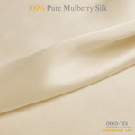 Ivory 100% Pure Mulberry Silk Fabric 19mm Cut - to - Size Silk Fabric - NOCHKA
