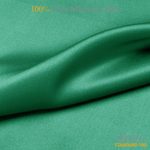 Jungle Green 100% Pure Mulberry Silk Fabric 19mm Cut - to - Size Silk Fabric - NOCHKA

