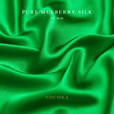 Kelly Green 100% Pure Mulberry Silk Fabric 19mm Cut - to - Size Silk Fabric - NOCHKA
