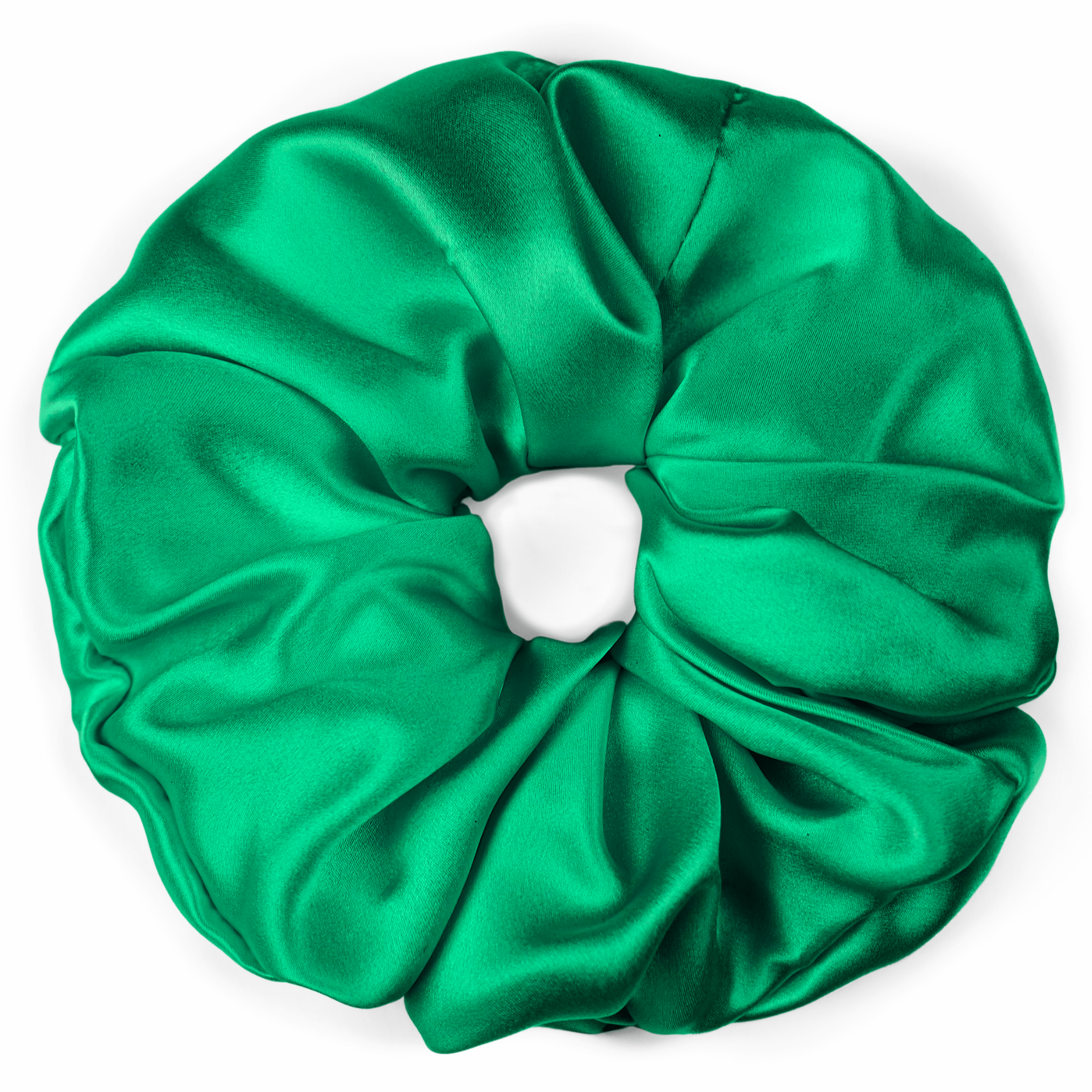 Kelly Green Jumbo Scrunchie – 100% Pure Mulberry Silk, Perfect for All Hair Types - NOCHKA
