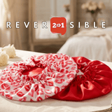 Kiss Print Pure Mulberry Silk Bonnet – Reversible & Durable - NOCHKA
