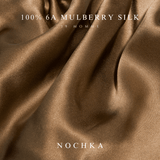 Latte Pure Silk Headband - NOCHKA
