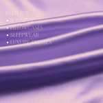 Lavender 100% Pure Mulberry Silk Fabric 19mm Cut - to - Size Silk Fabric - NOCHKA
