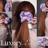 Lavender Jumbo Scrunchie – 100% Pure Mulberry Silk, Perfect for All Hair Types - NOCHKA
