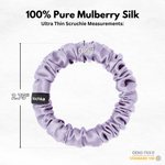 Lavender Ultra Skinny Scrunchie – 100% Pure Mulberry Silk, Perfect for All Hair Types - NOCHKA

