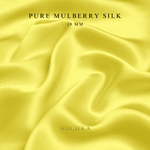 Lemon Yellow 100% Pure Mulberry Silk Fabric 19mm Cut - to - Size Silk Fabric - NOCHKA
