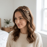 Leopard Pure Silk Headband - NOCHKA
