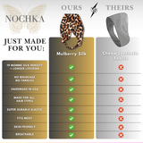 Leopard Pure Silk Headband - NOCHKA
