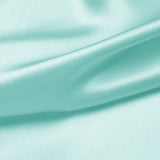 Light Aqua Blue 100% Pure Mulberry Silk Fabric 19mm 44" Width Pre - Cut Silk Fabric - NOCHKA
