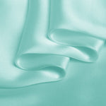 Light Aqua Blue 100% Pure Mulberry Silk Fabric 19mm 44" Width Pre - Cut Silk Fabric - NOCHKA
