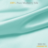 Light Aqua Blue 100% Pure Mulberry Silk Fabric 19mm Cut - to - Size Silk Fabric - NOCHKA
