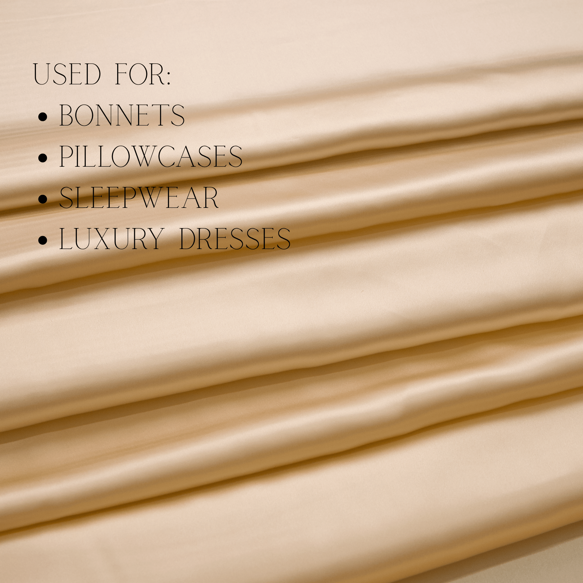 Light Caramel 100% Pure Mulberry Silk Fabric Cut - to - Size Silk Fabric - NOCHKA
