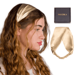 Light Caramel Pure Silk Headband - NOCHKA
