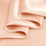 Light Peach 100% Pure Mulberry Silk Fabric 19mm 44" Width Pre - Cut Silk Fabric - NOCHKA
