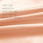 Light Peach 100% Pure Mulberry Silk Fabric 19mm Cut - to - Size Silk Fabric - NOCHKA

