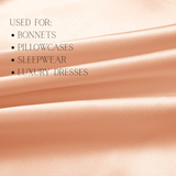Light Peach 100% Pure Mulberry Silk Fabric 19mm Cut - to - Size Silk Fabric - NOCHKA
