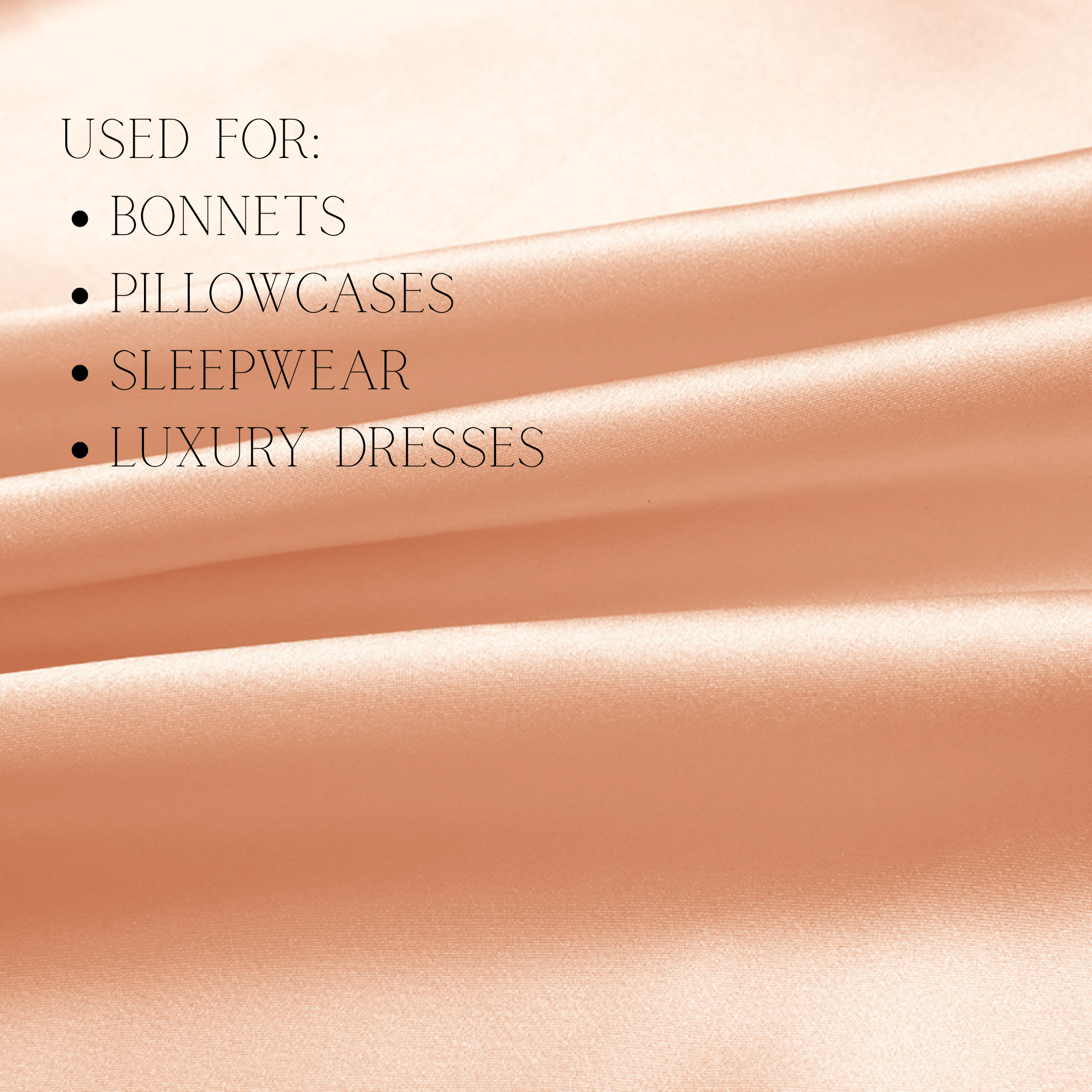 Light Peach 100% Pure Mulberry Silk Fabric 19mm Cut - to - Size Silk Fabric - NOCHKA
