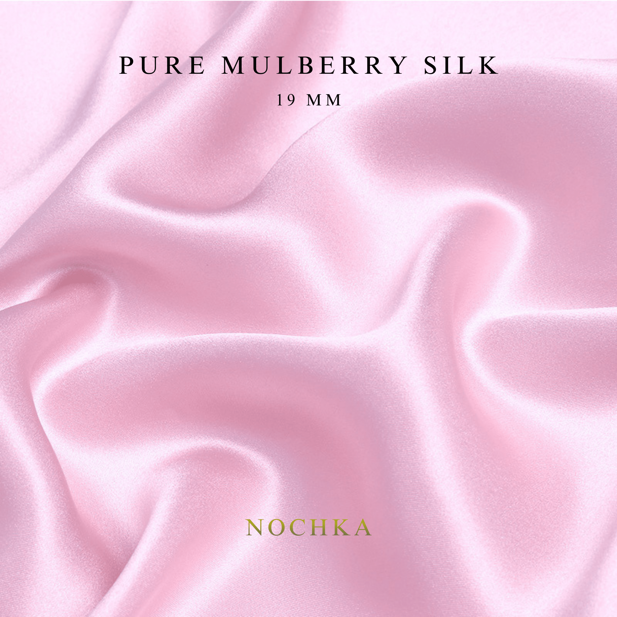 Lilac 100% Pure Mulberry Silk Fabric 19mm Cut - to - Size Silk Fabric - NOCHKA
