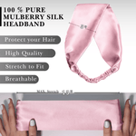 Lilac Pure Silk Headband - NOCHKA
